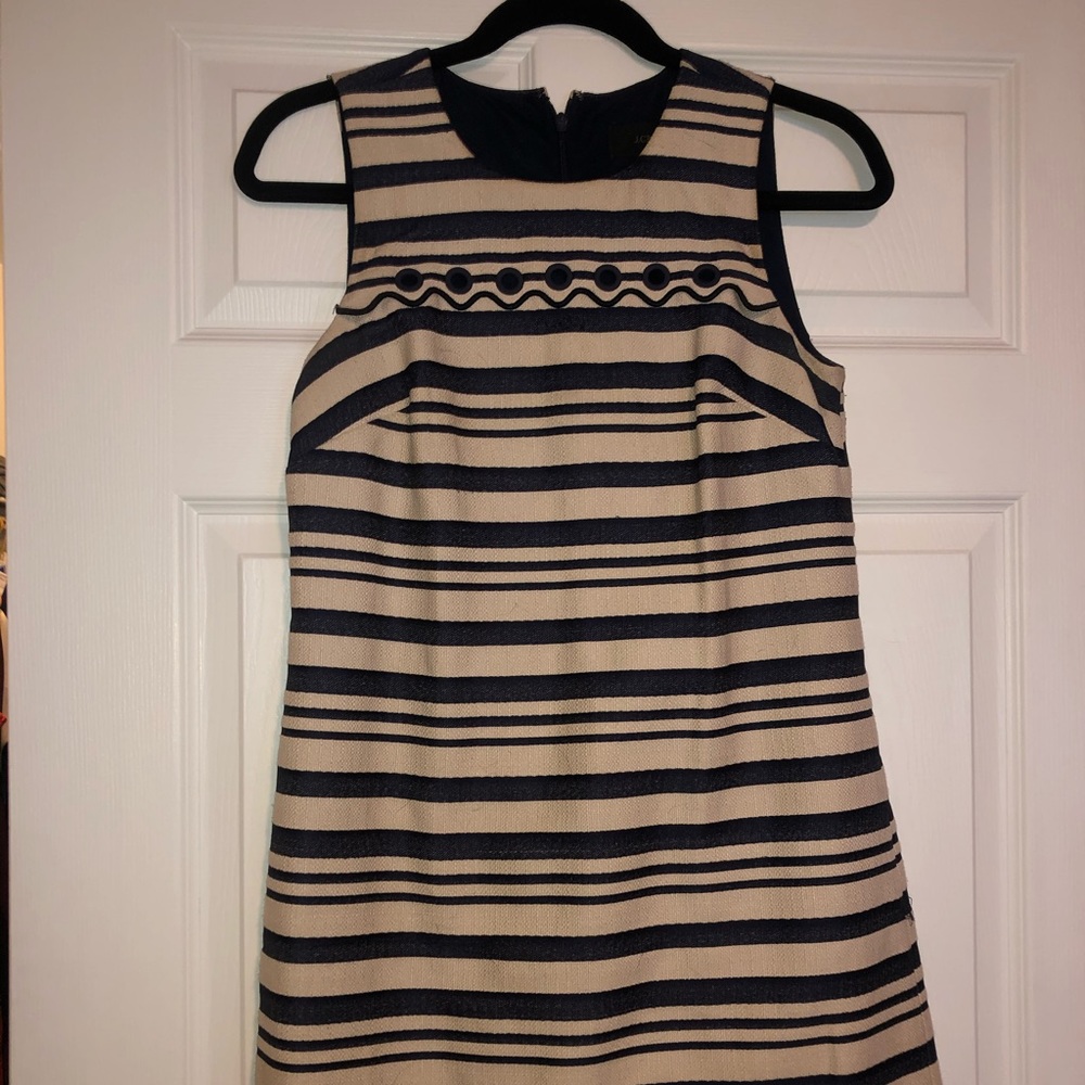 Jcrew navy shift dress